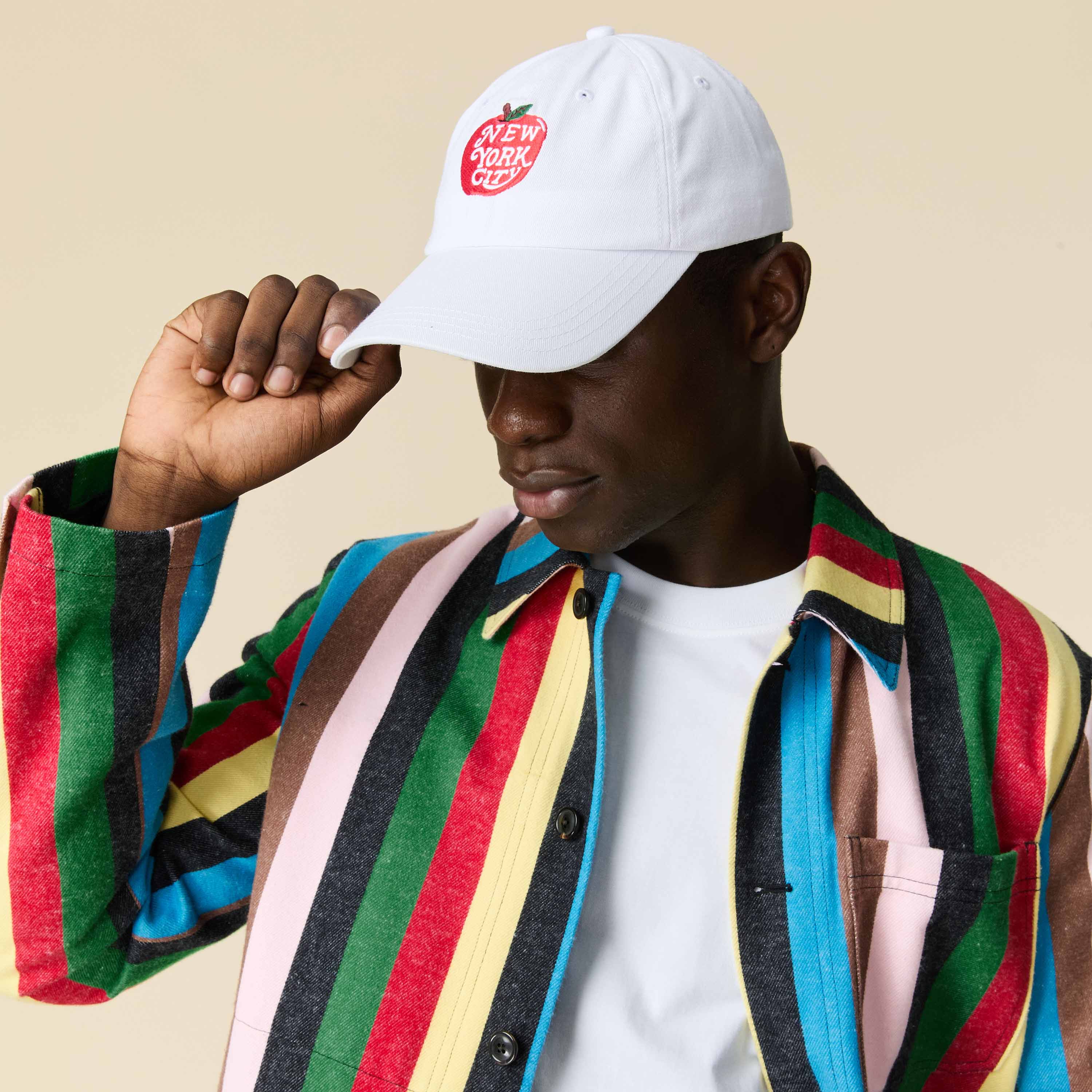Big Apple Baseball Cap White - Image 5