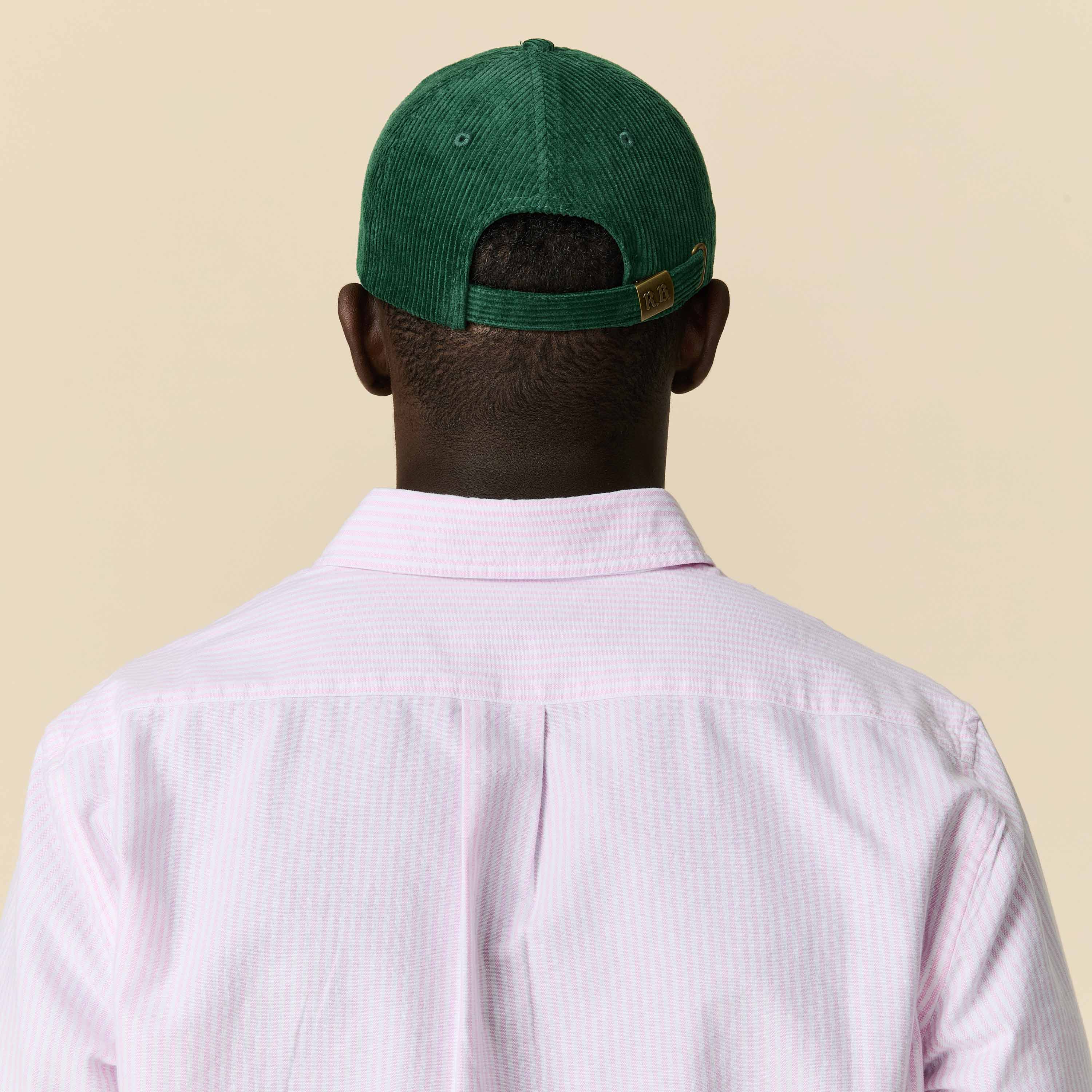 Corduroy Baseball Cap Green - Image 4