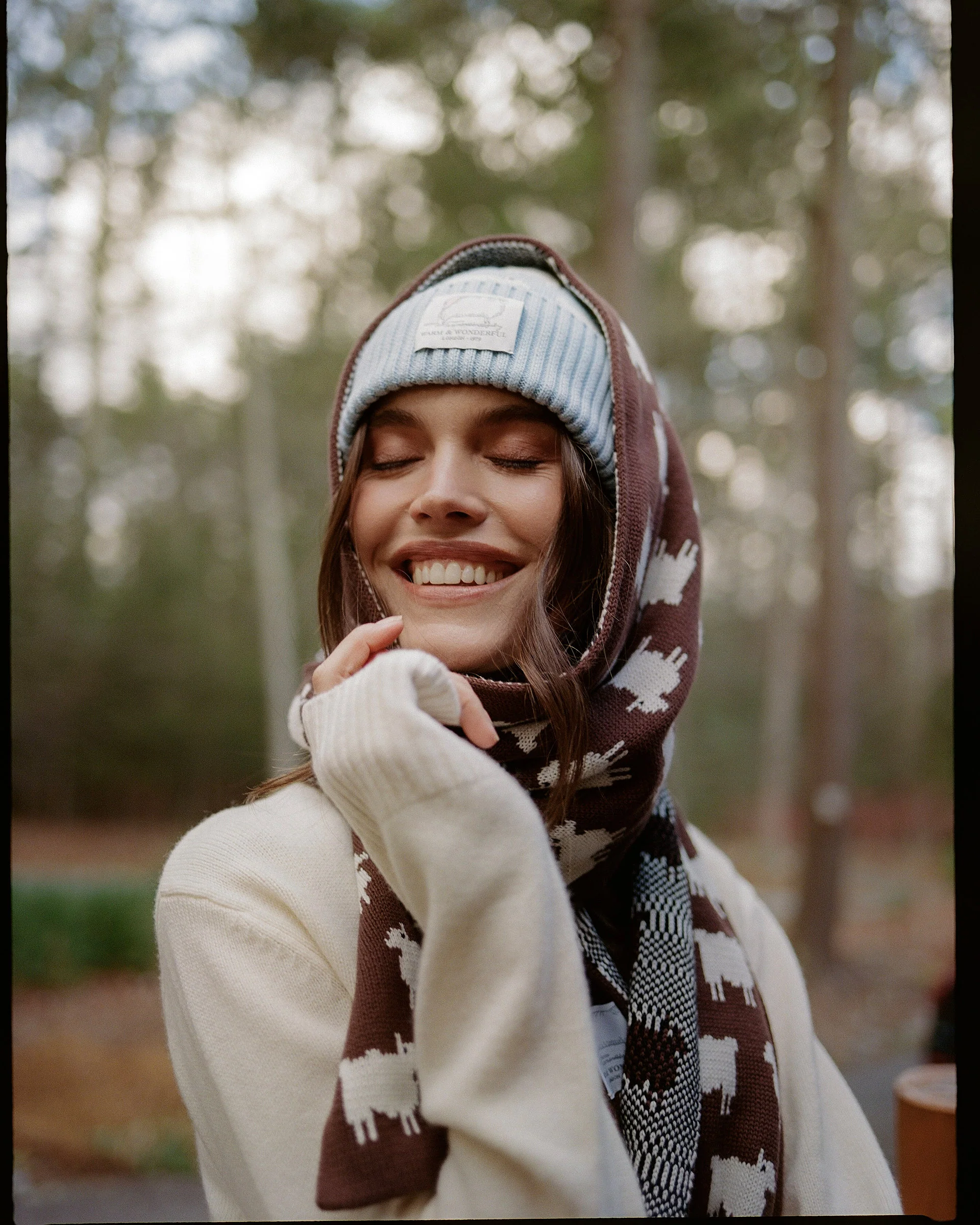 Cotton Sheep Beanie Blue - Image 3
