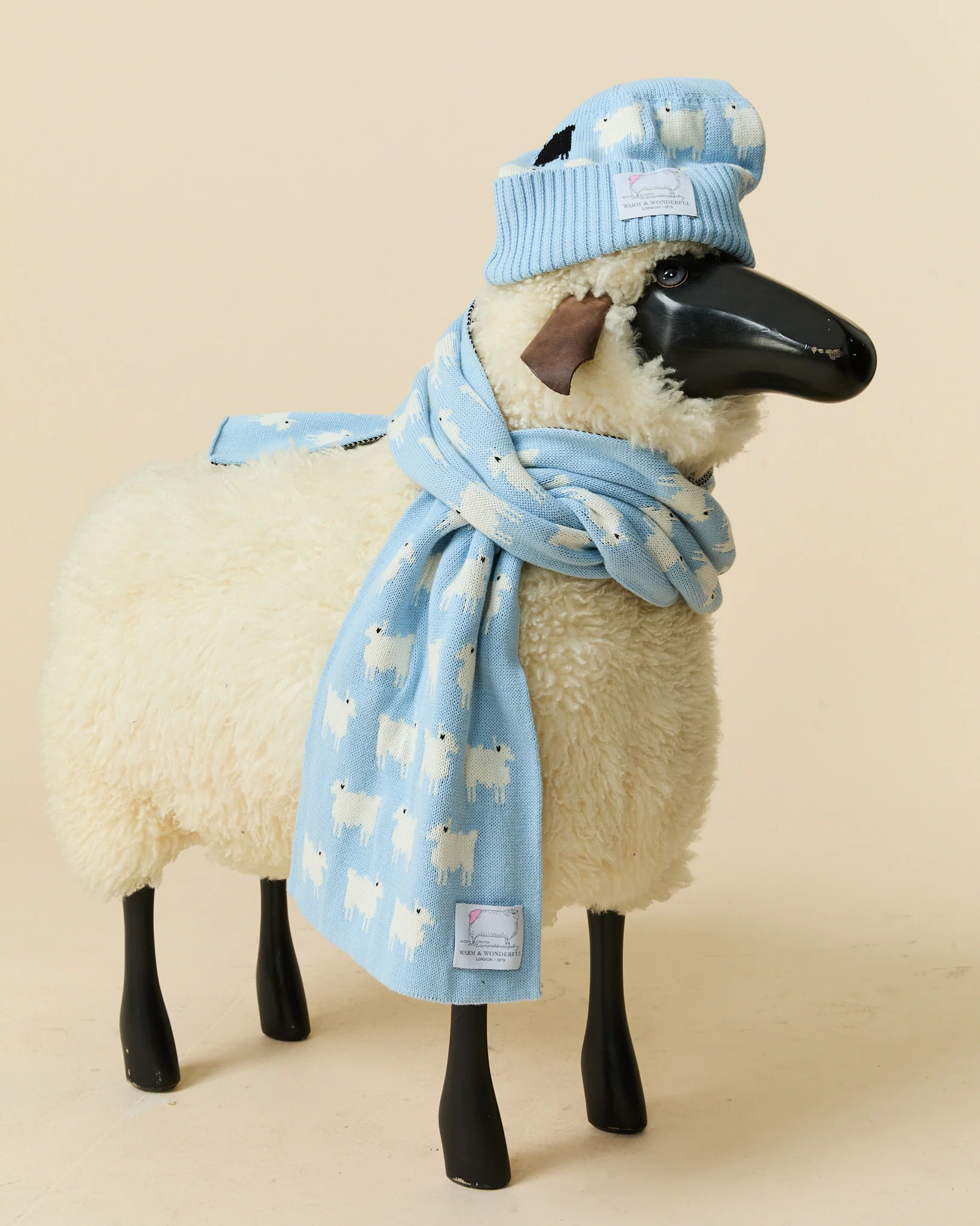 Cotton Sheep Beanie Blue - Image 4