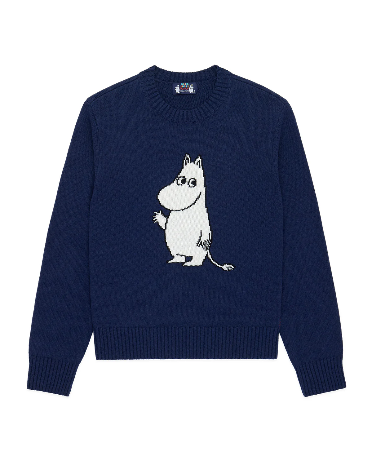 Men’s Cashmere Moomin Icon Sweater Navy