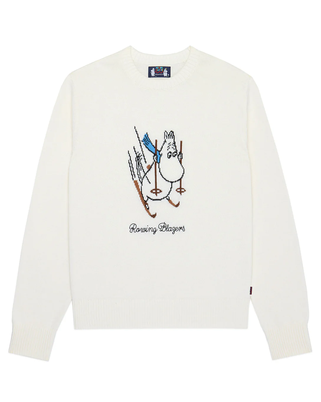 Men’s Moomin Cotton Ski Sweater White