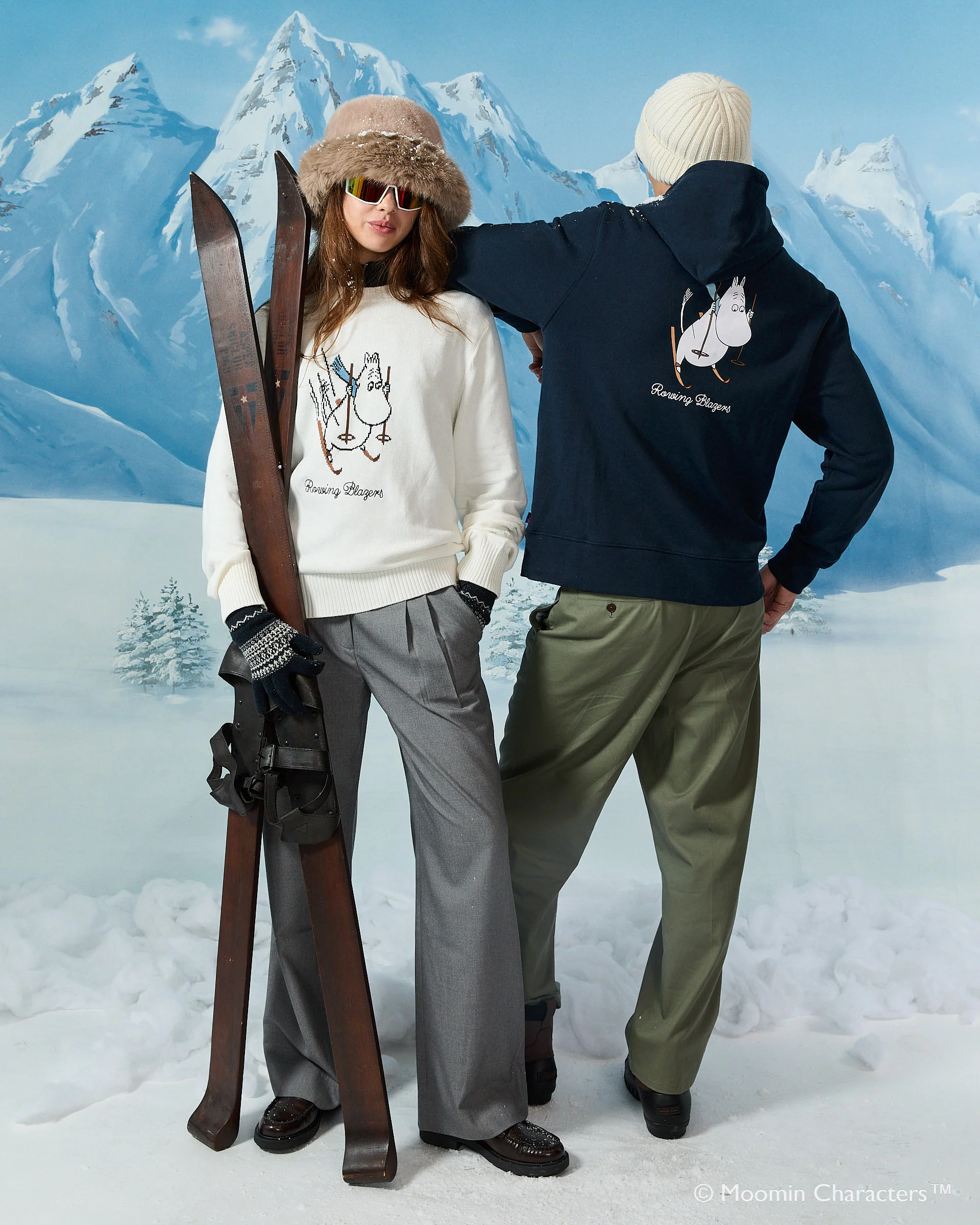 Men’s Moomin Hoodie Navy - Image 7
