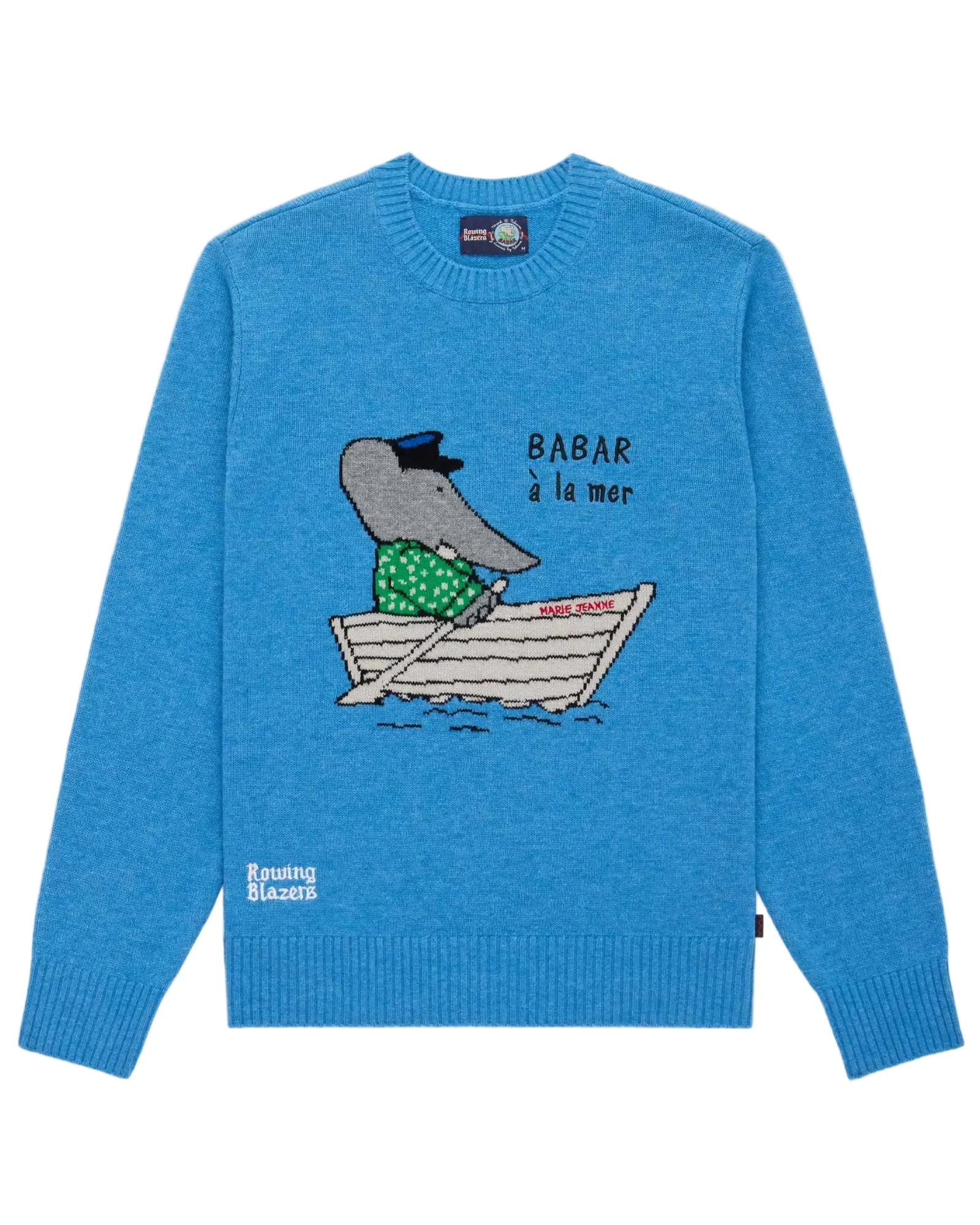 Men's Babar Cashmere Sweater Blue - Image 3