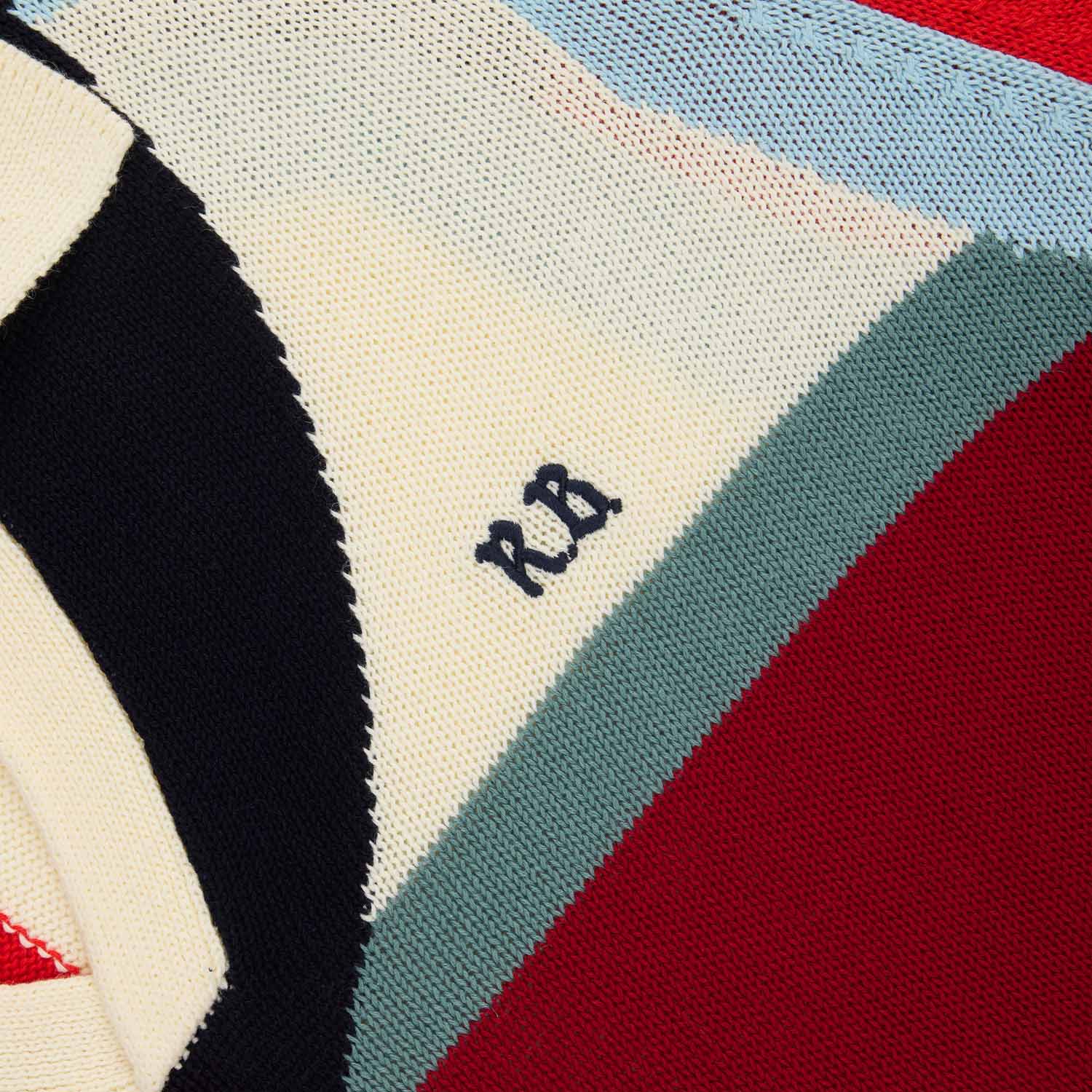Men's Backgammon Sweater Red Brown Multicolor - Image 8