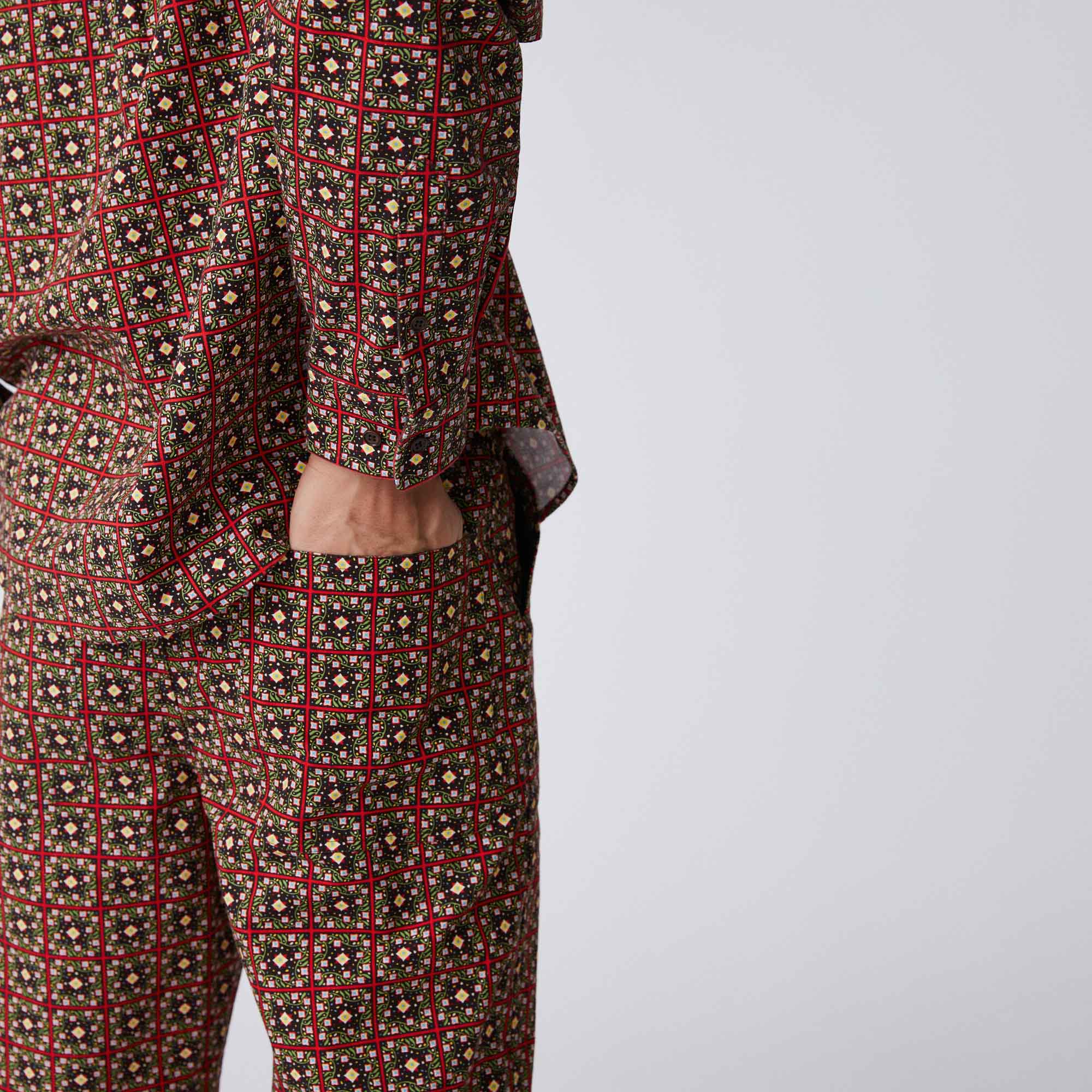 Men's Canvas Printed Workwear Pant Geo Floral - Image 6