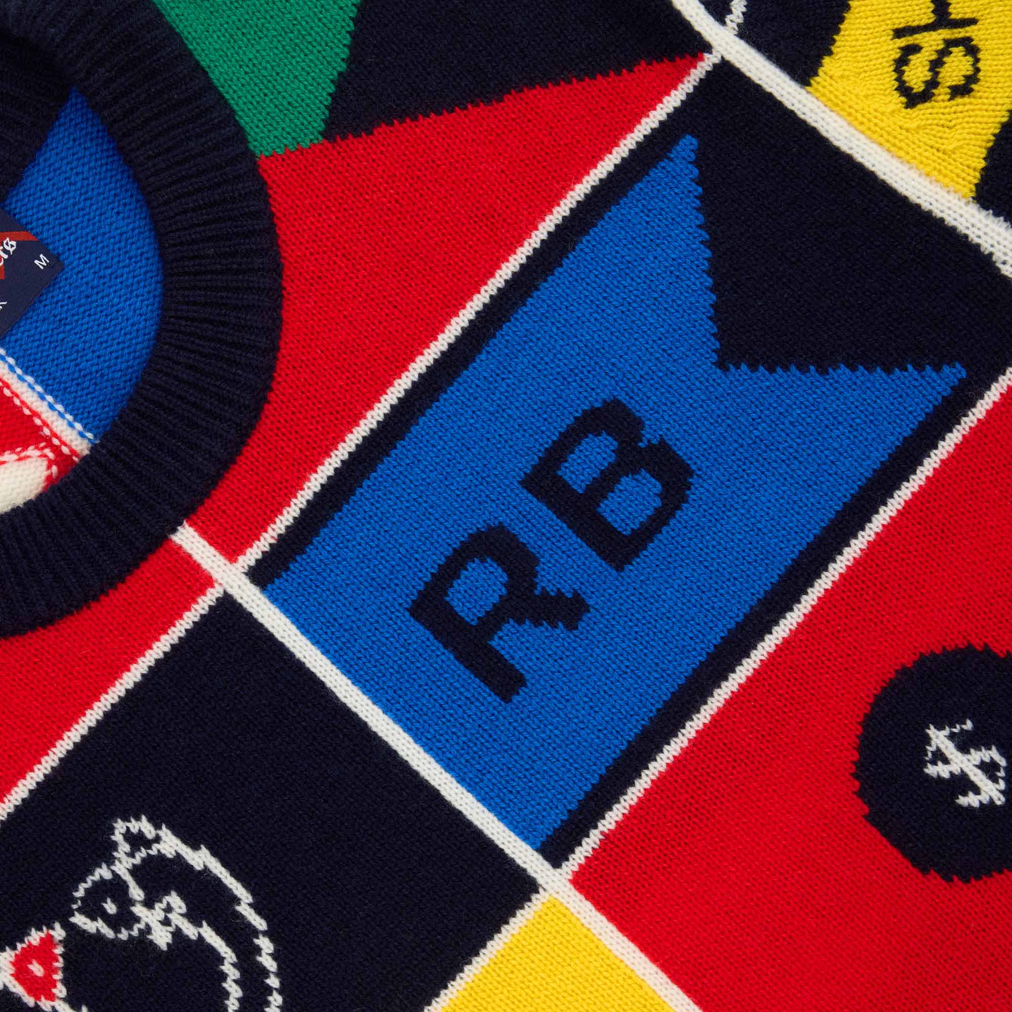 Men's Cashmere Sailing Flag Sweater Multicolor - Image 7
