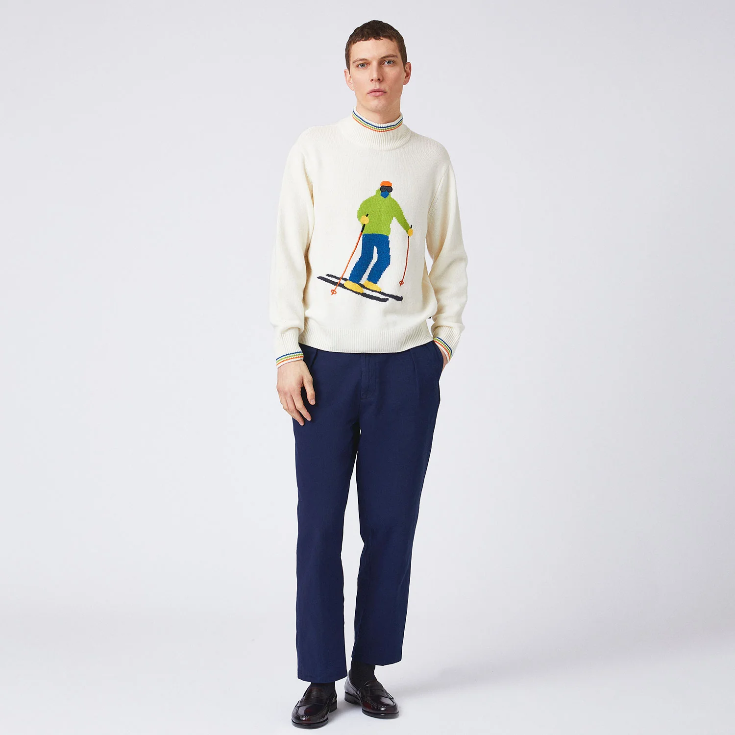 Men's Cashmere Skier Sweater Ski King - Image 5