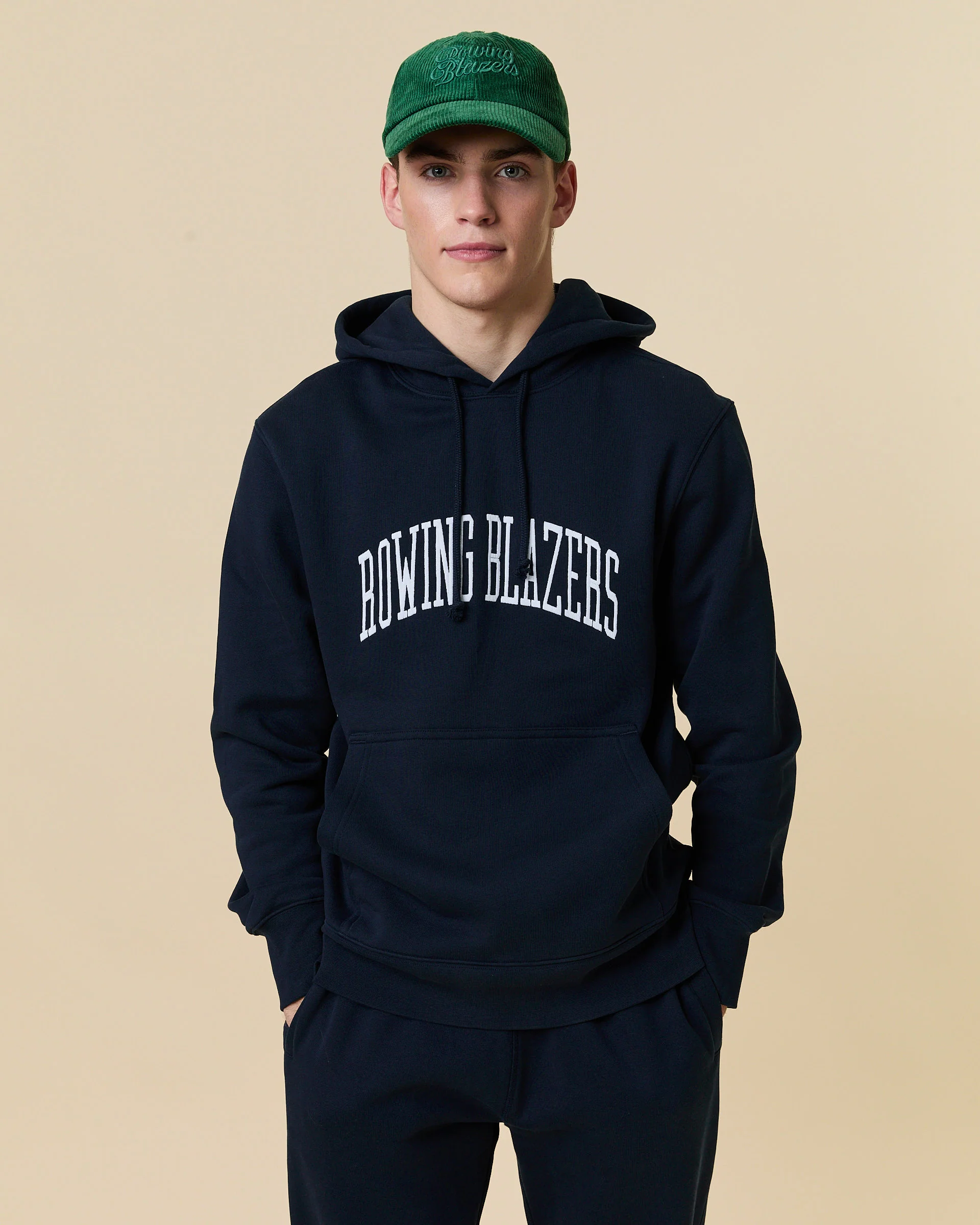 Men's Collegiate Arch Hoodie Navy - Image 4