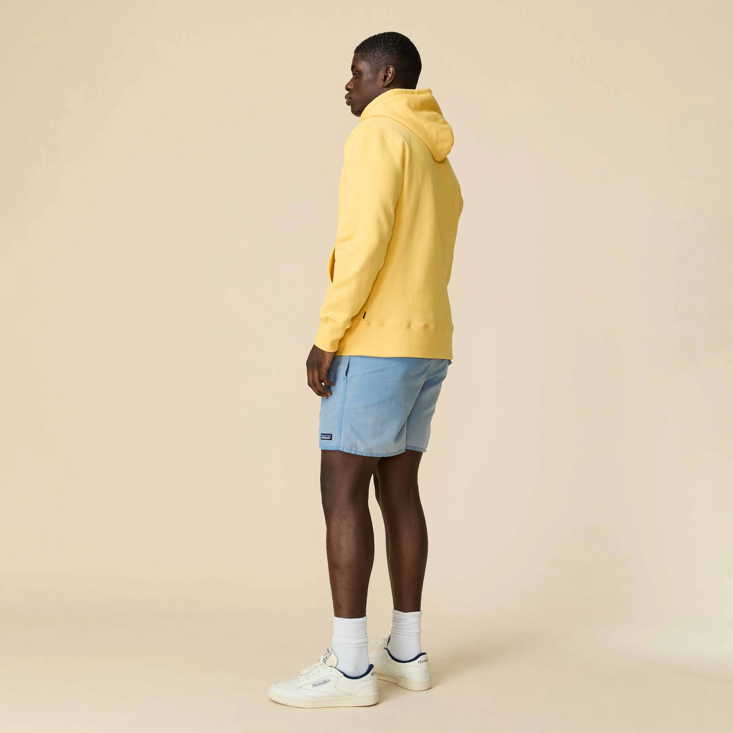 Men's Collegiate Arch Hoodie Yellow - Image 6