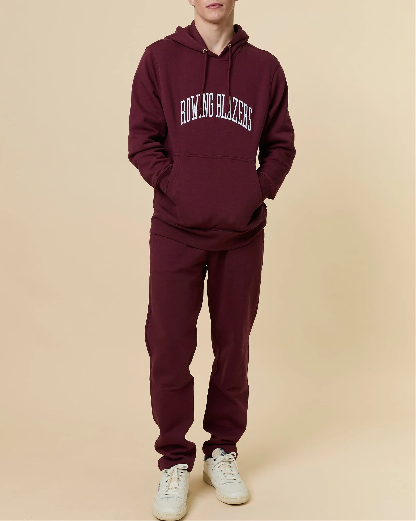 Men's Collegiate Sweatpants Burgundy - Image 3