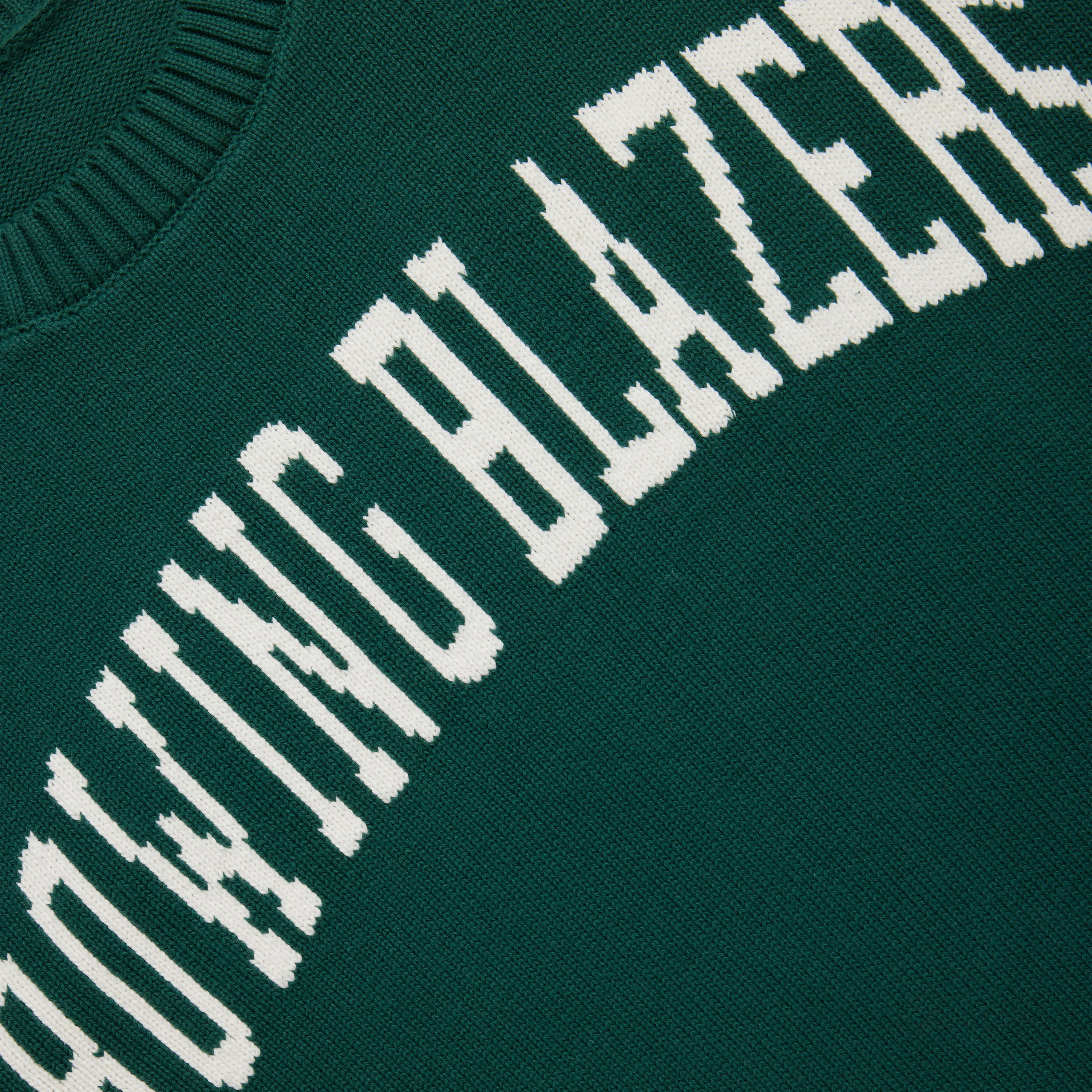 Men's Cotton Collegiate Arch Sweater Hunter Green - Image 4