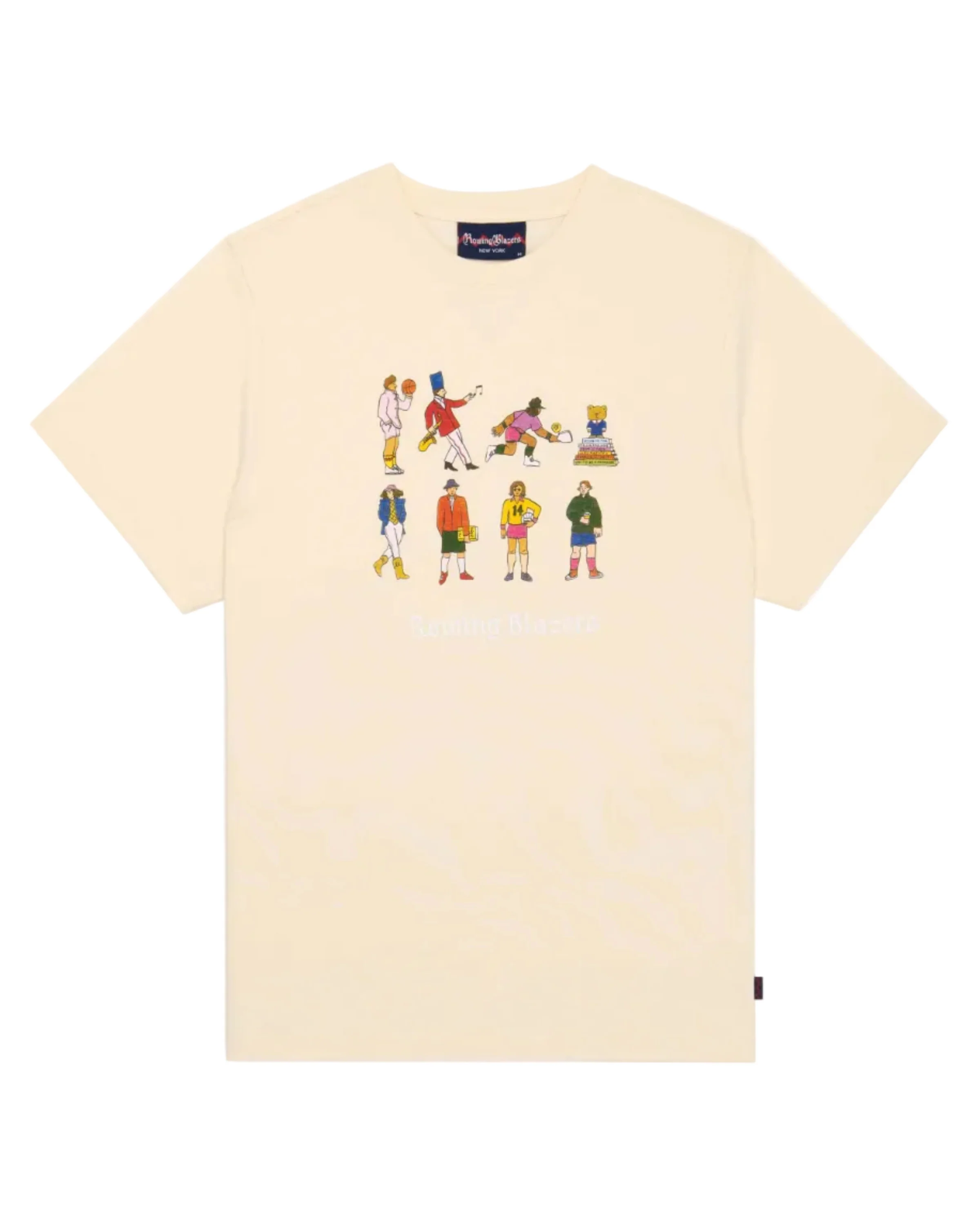 Men's Cotton Extra Curricular T-Shirt Cream - Image 5