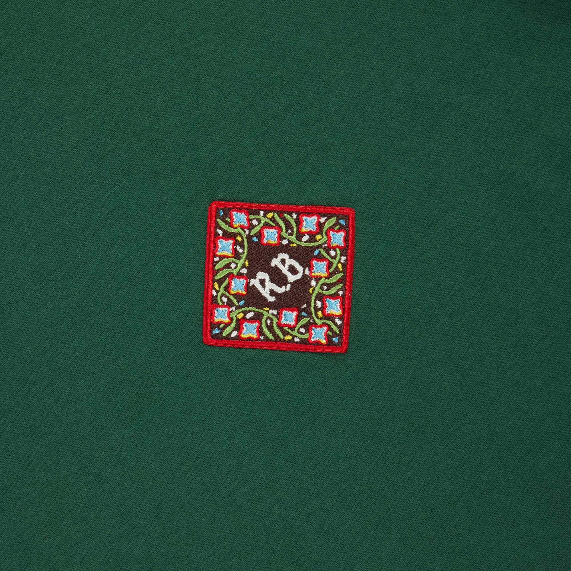 Men's Cotton Patch T-Shirt Green - Image 2