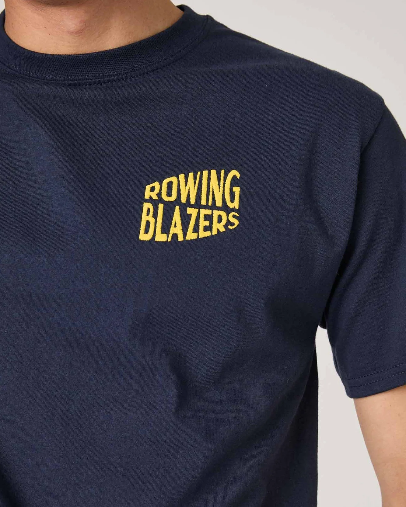 Men's Cotton T-Shirt Navy - Image 3
