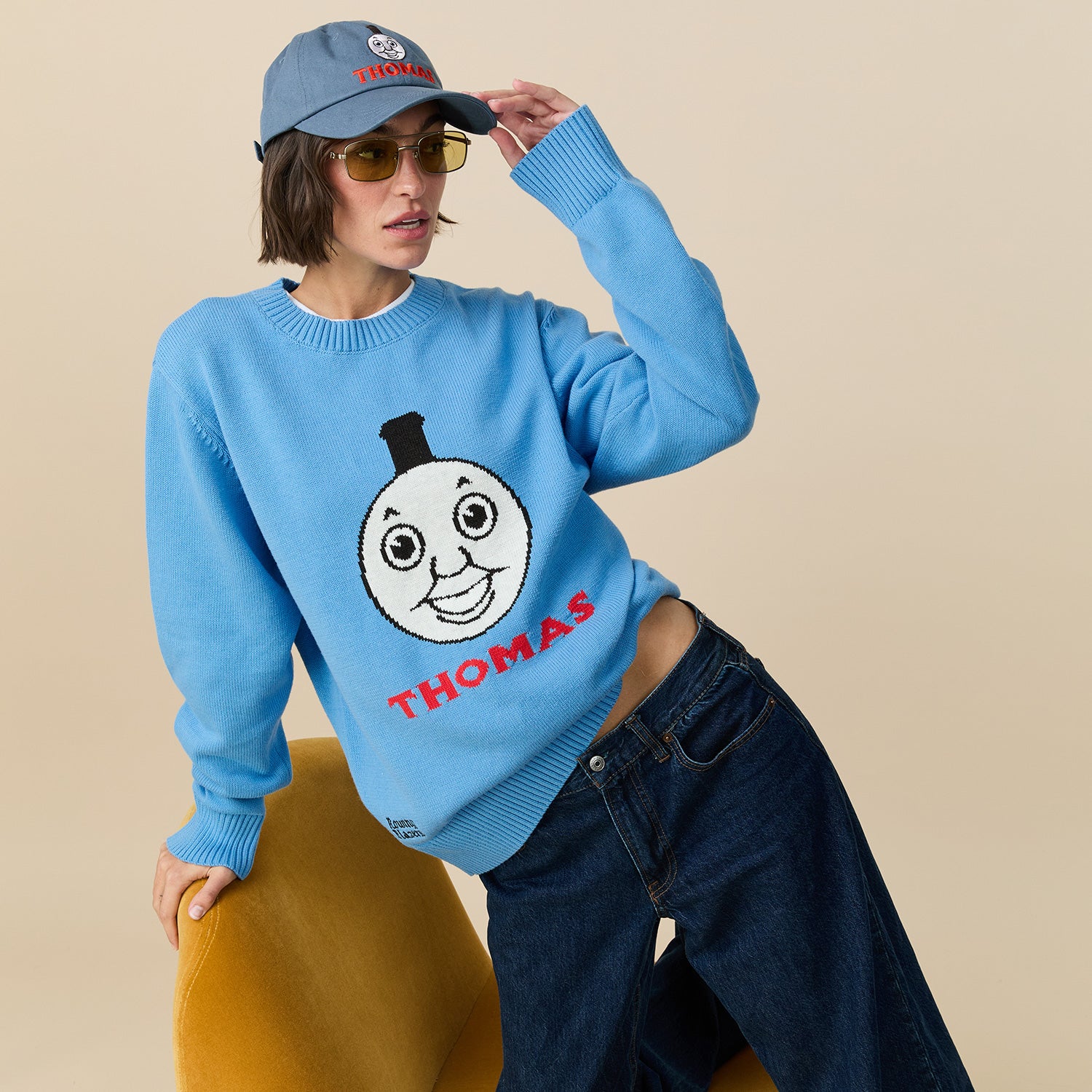 Men's Cotton Thomas & Friends™ Sweater Blue - Image 6
