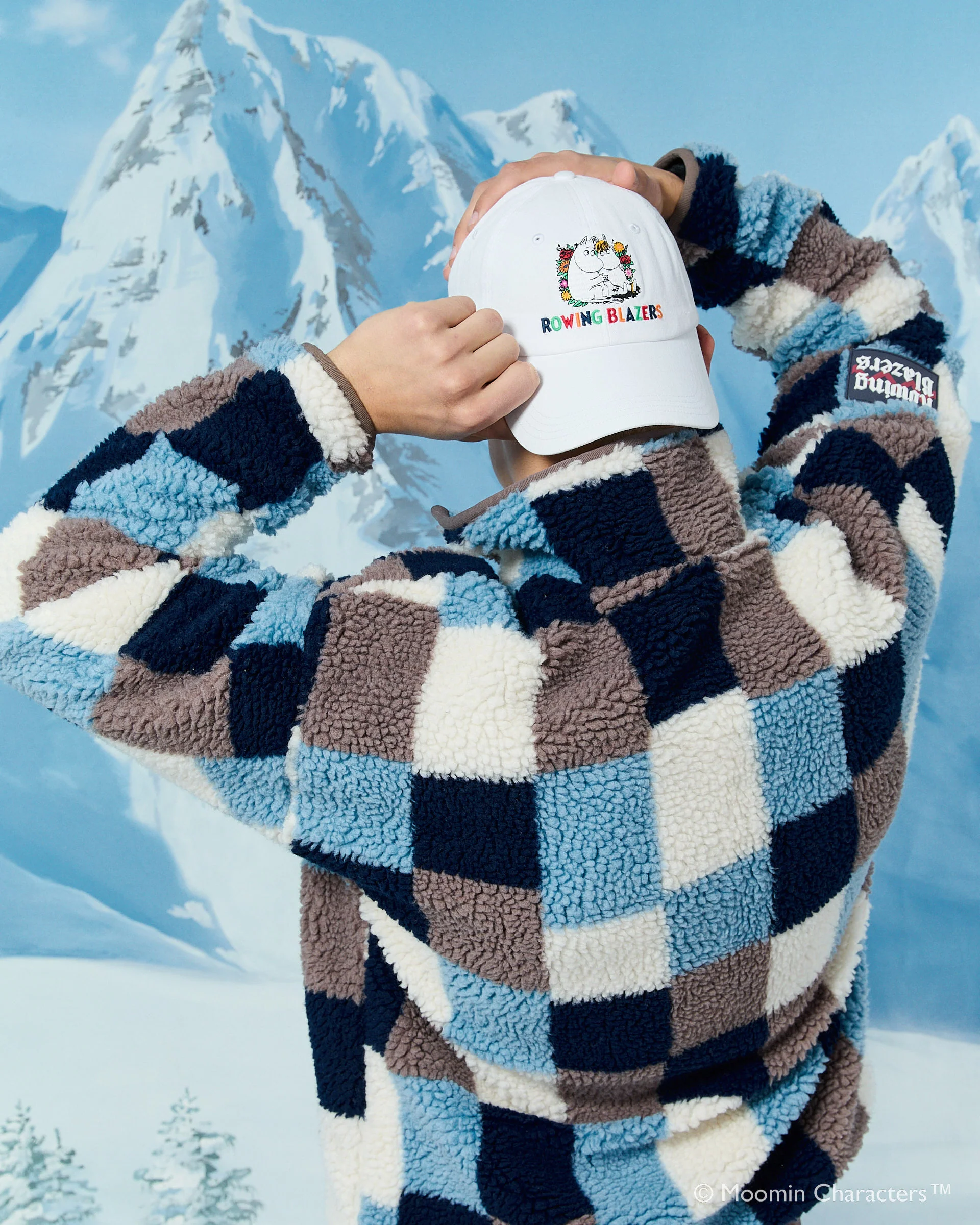 Men's Moomin Cotton Baseball Cap White - Image 2