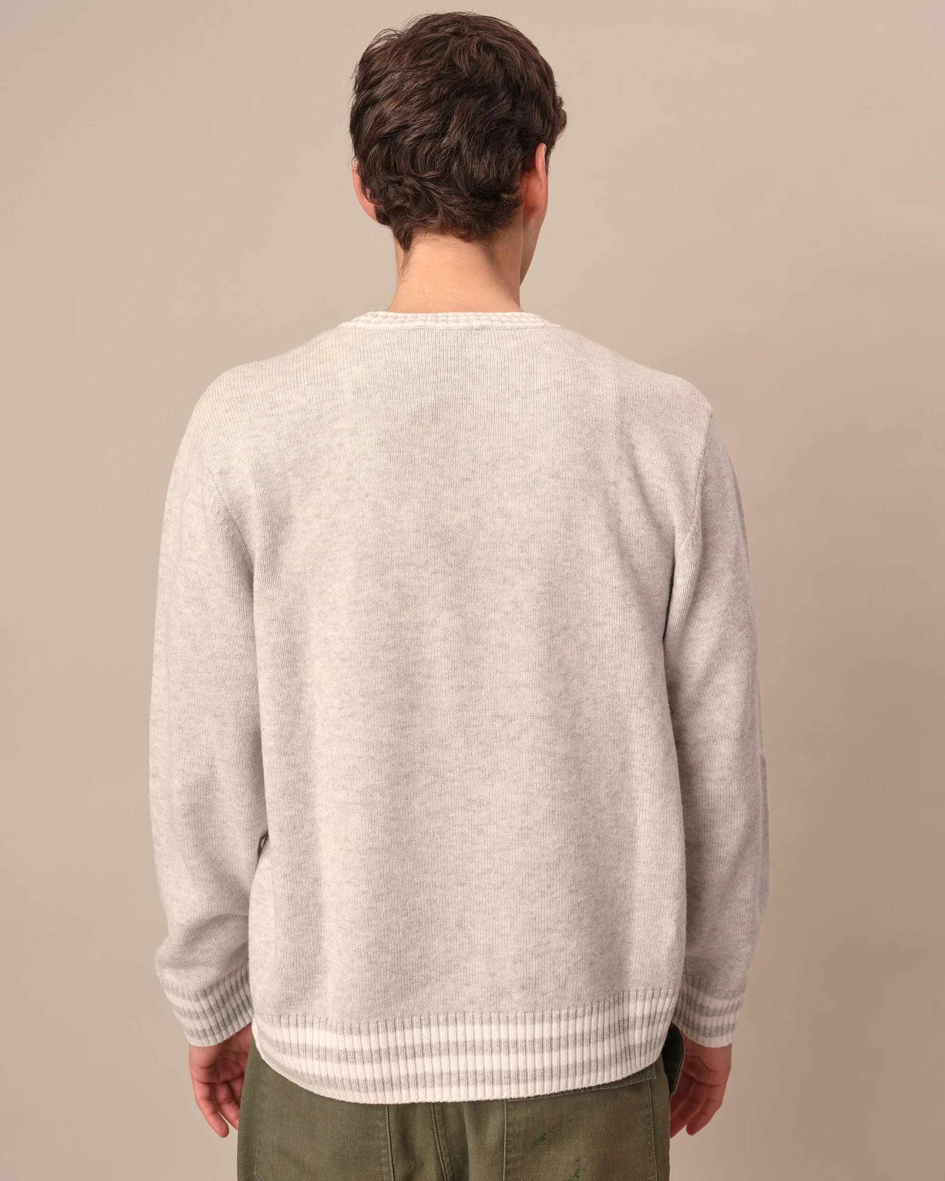 Paddington Heathered Cashmere Sweater Heather Natural - Image 3