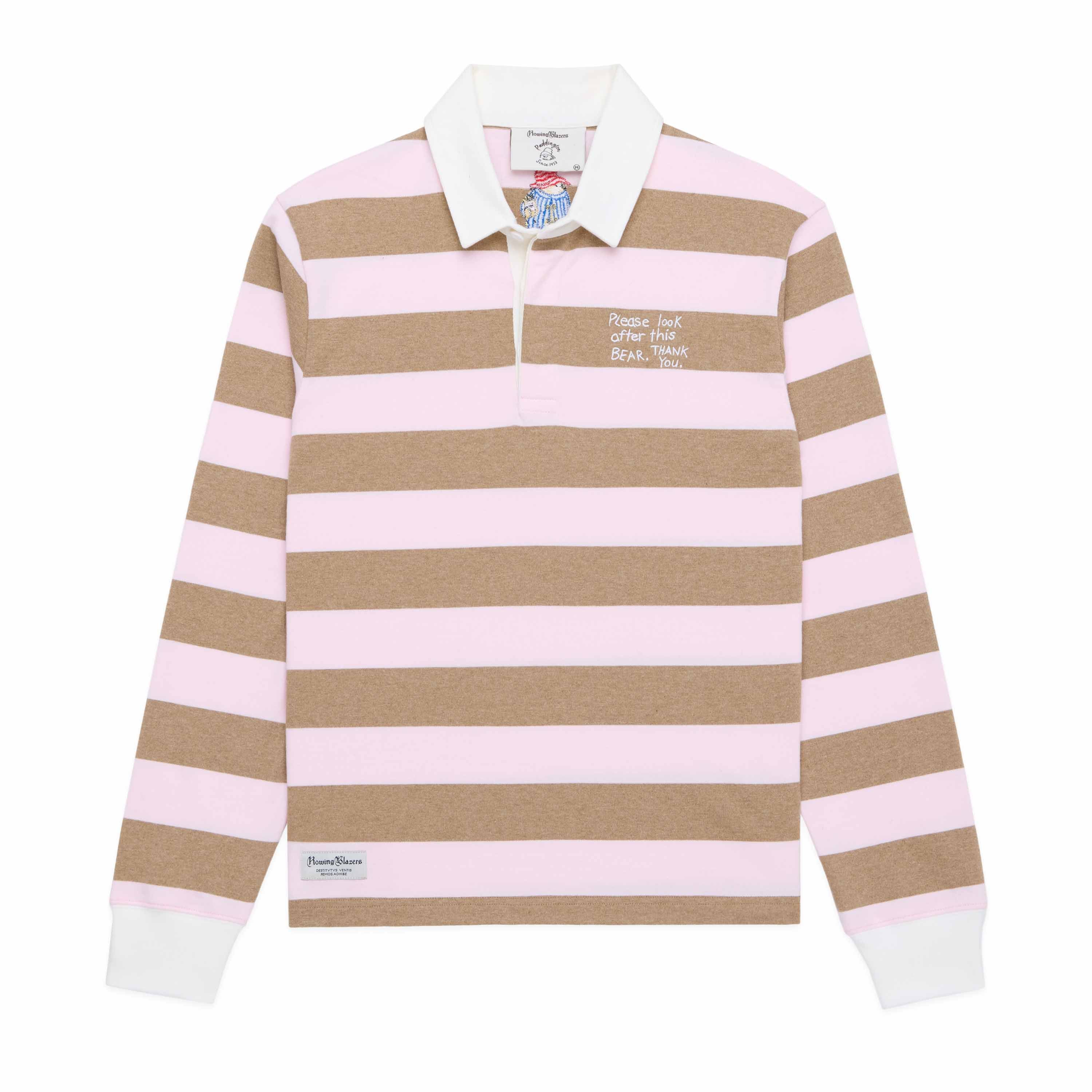 Paddington Rugby Pink Brown Stripe - Image 2