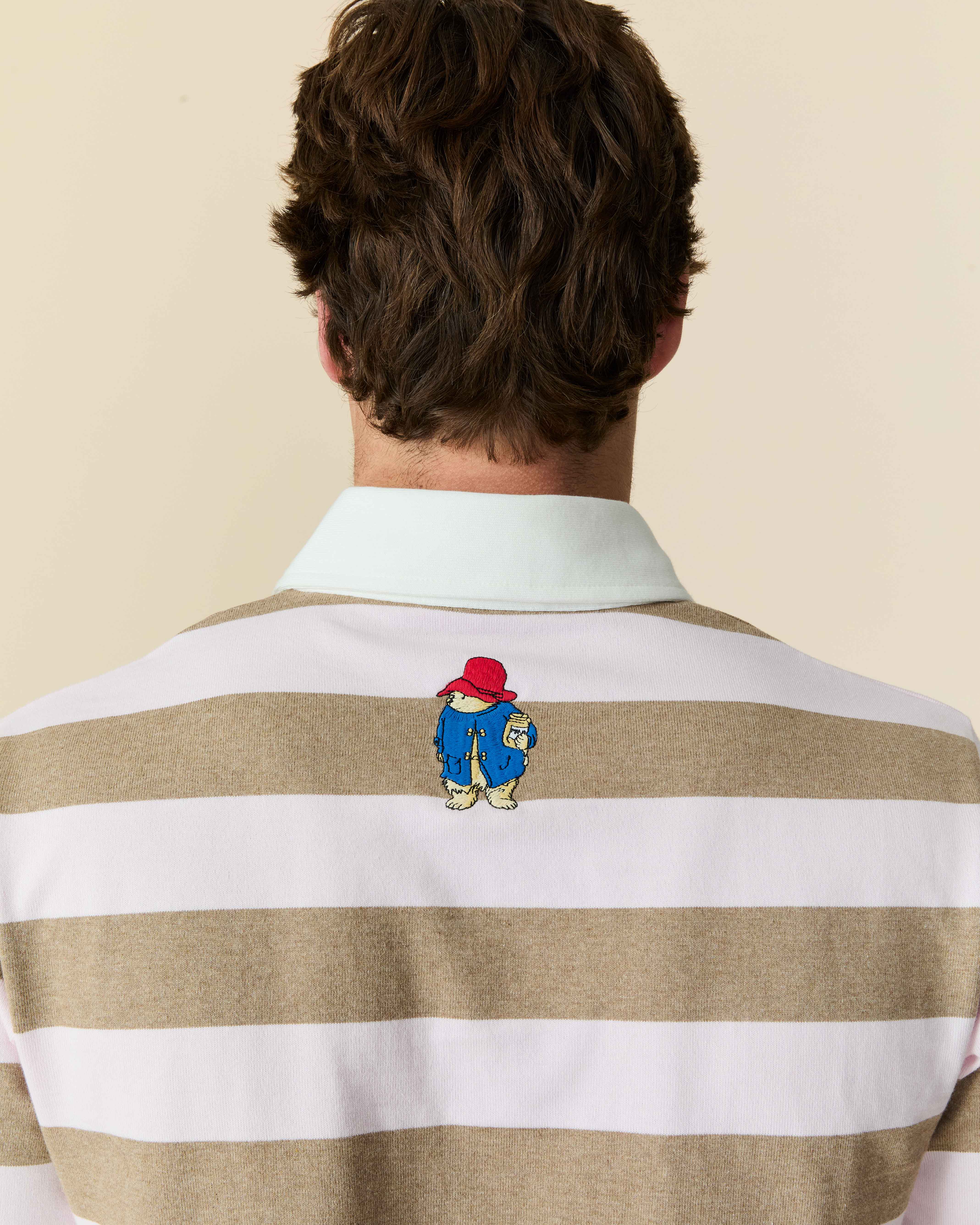 Paddington Rugby Pink Brown Stripe - Image 4