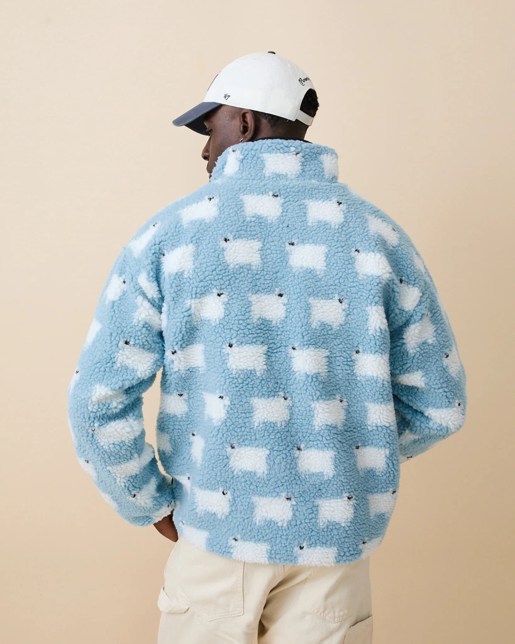 Sheep Sherpa Jacket Blue - Image 9