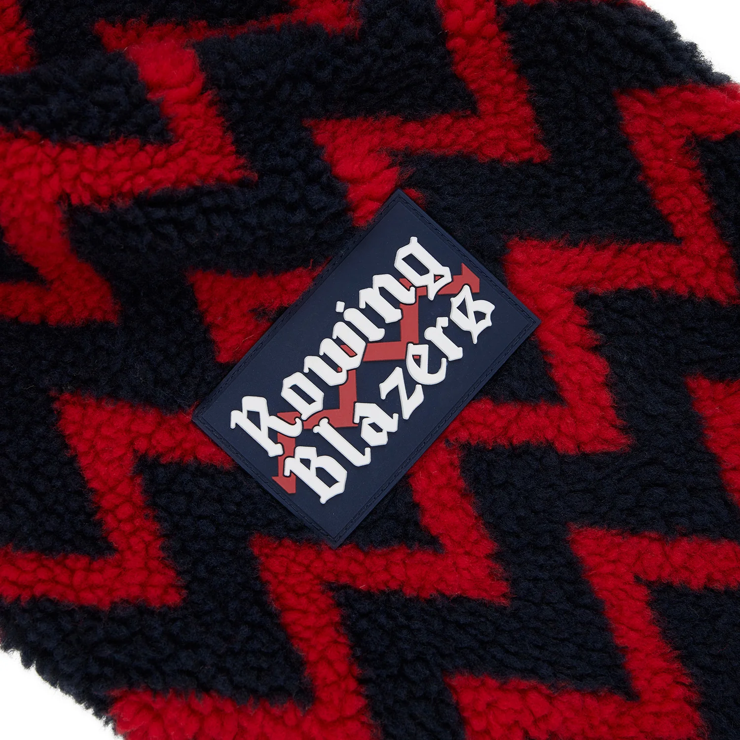 Men's Solid Reversible Sherpa Half Zip Navy - Image 9