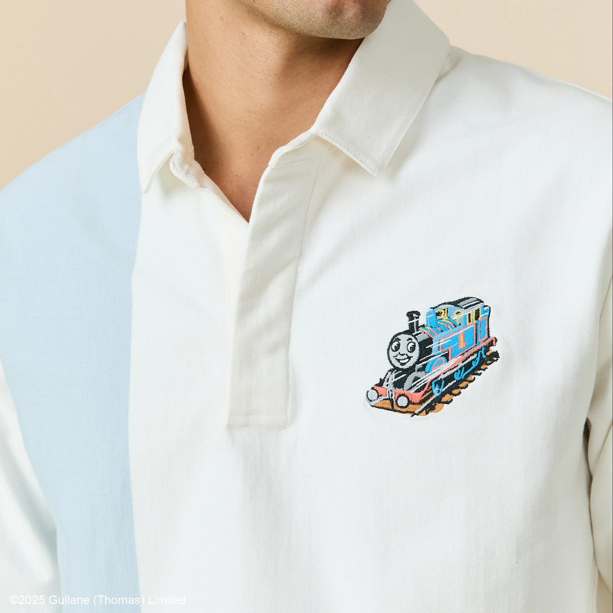 Men's Thomas & Friends™ Cotton Light Weight Rugby Light Blue Multi - Image 4