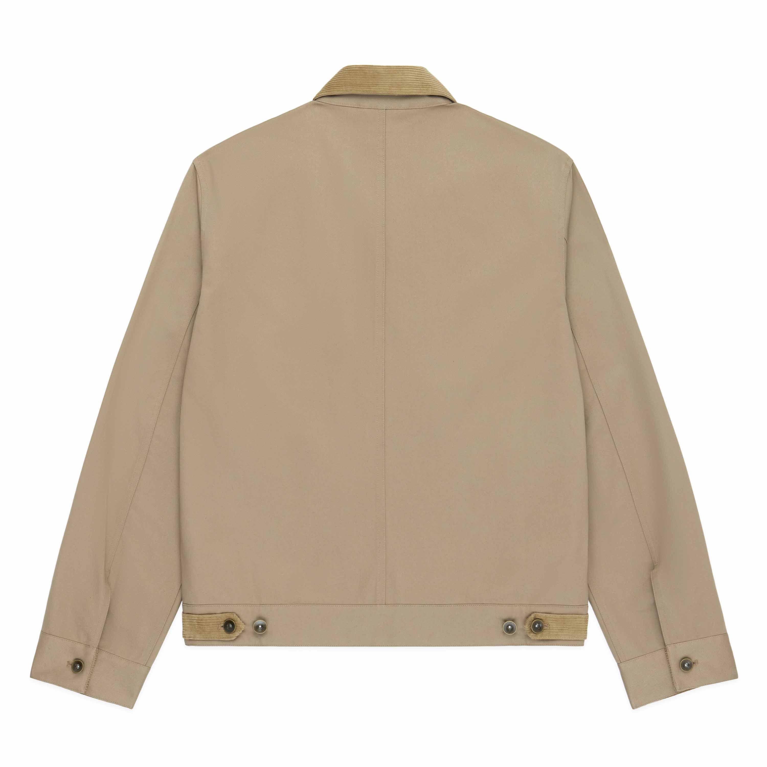 Men's Twill Work Jacket Khaki - Image 8