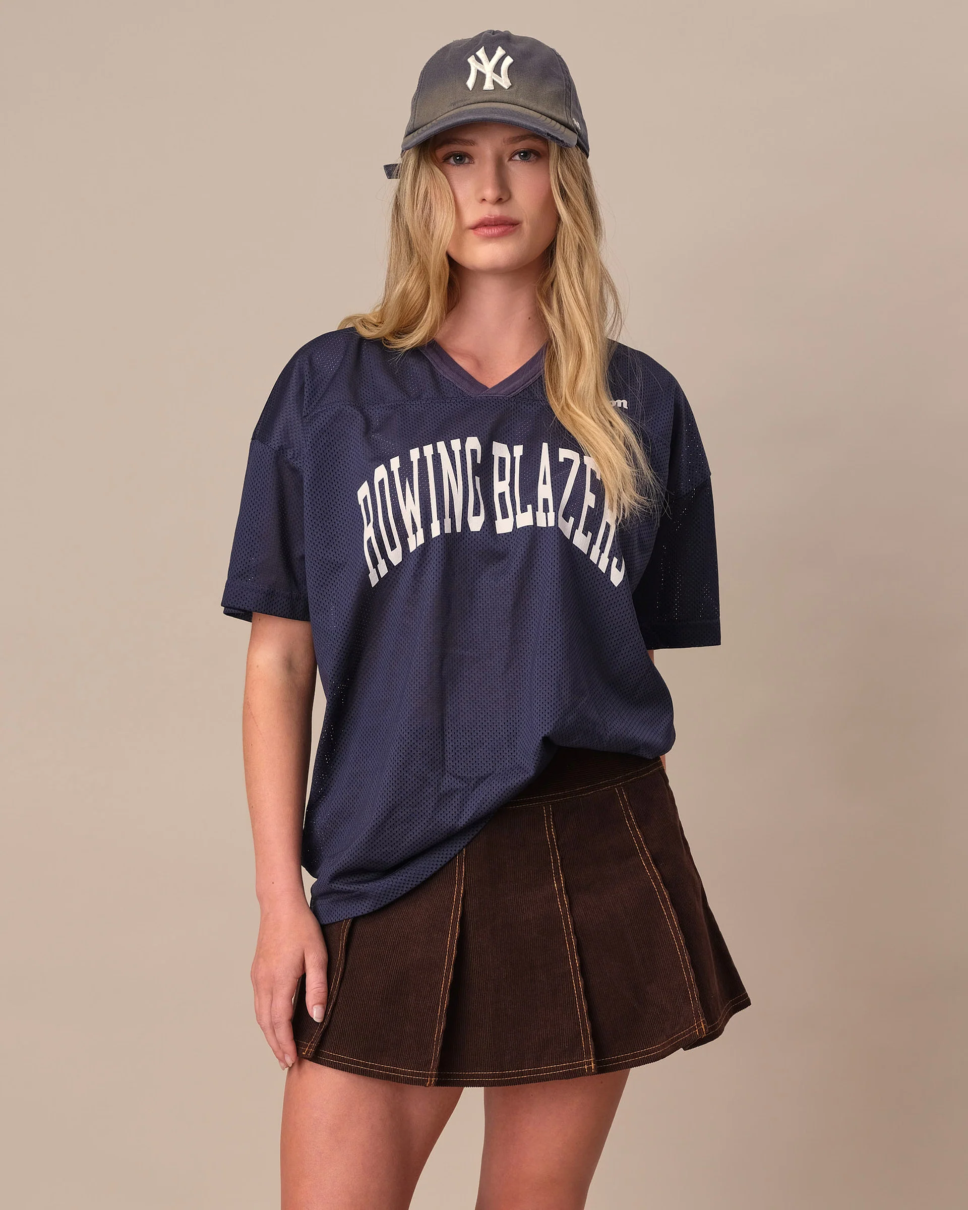 Women's Corduroy Pleated Skirt Dark Brown