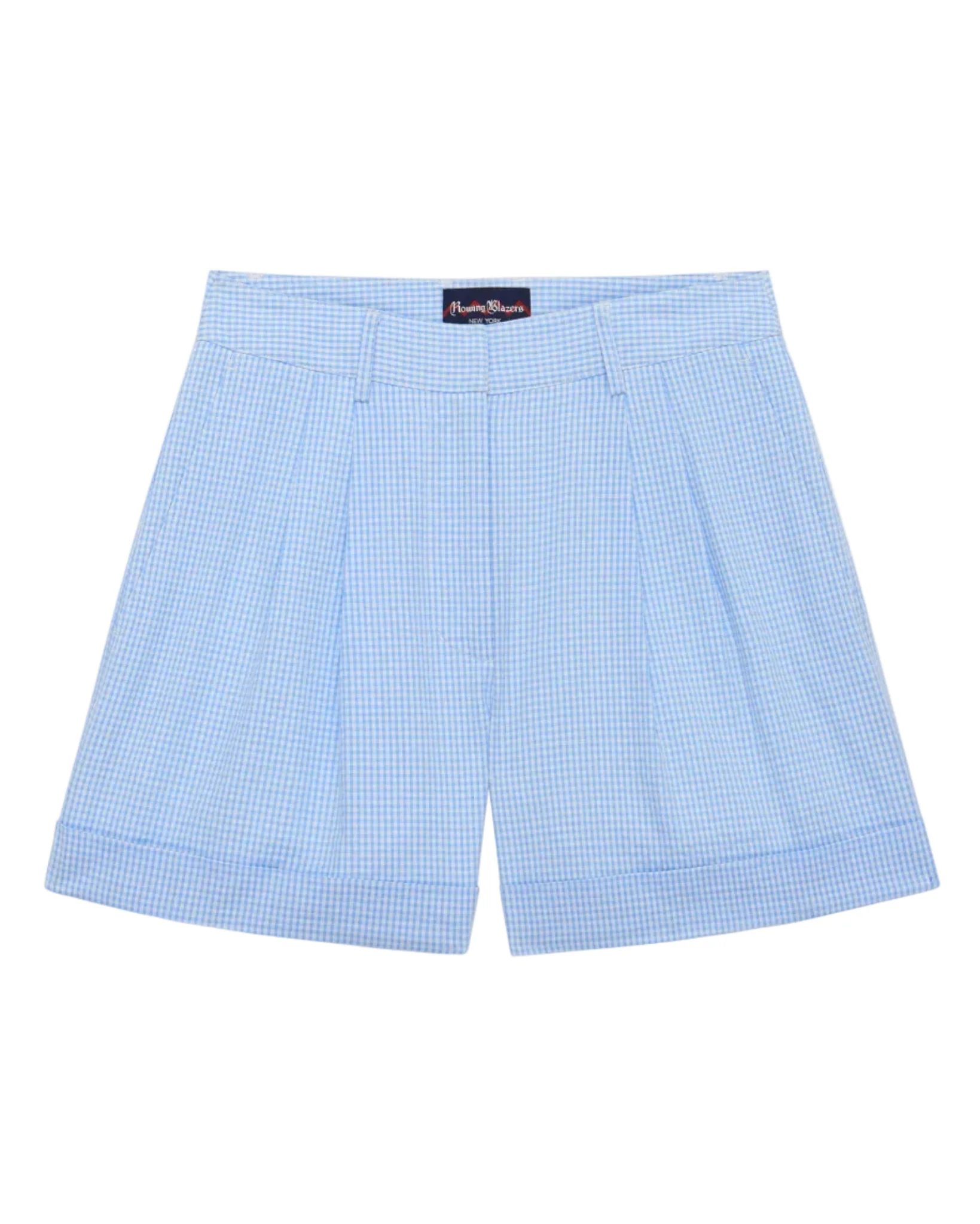 Women's Cotton Gingham Shorts Blue/White Gingham - Image 4
