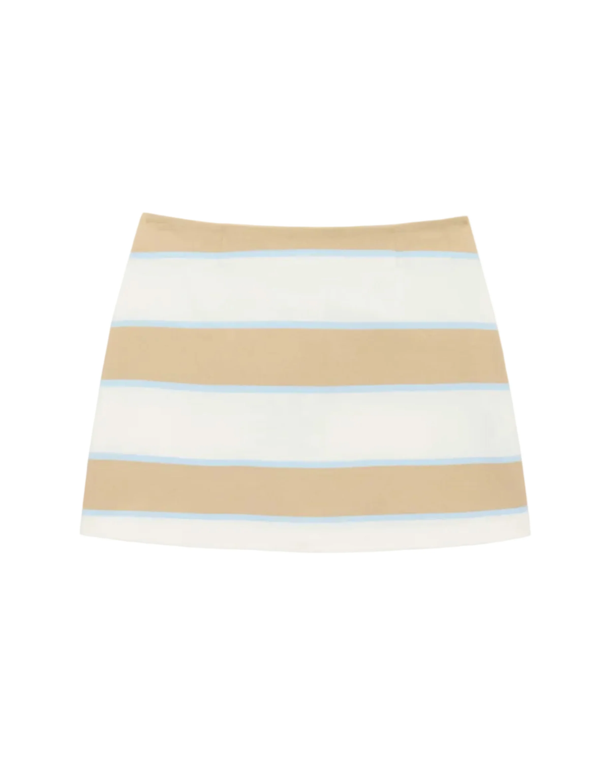 Women's Cotton Khaki Stripe Rugby Skirt Khaki Rugby Stripe - Image 2