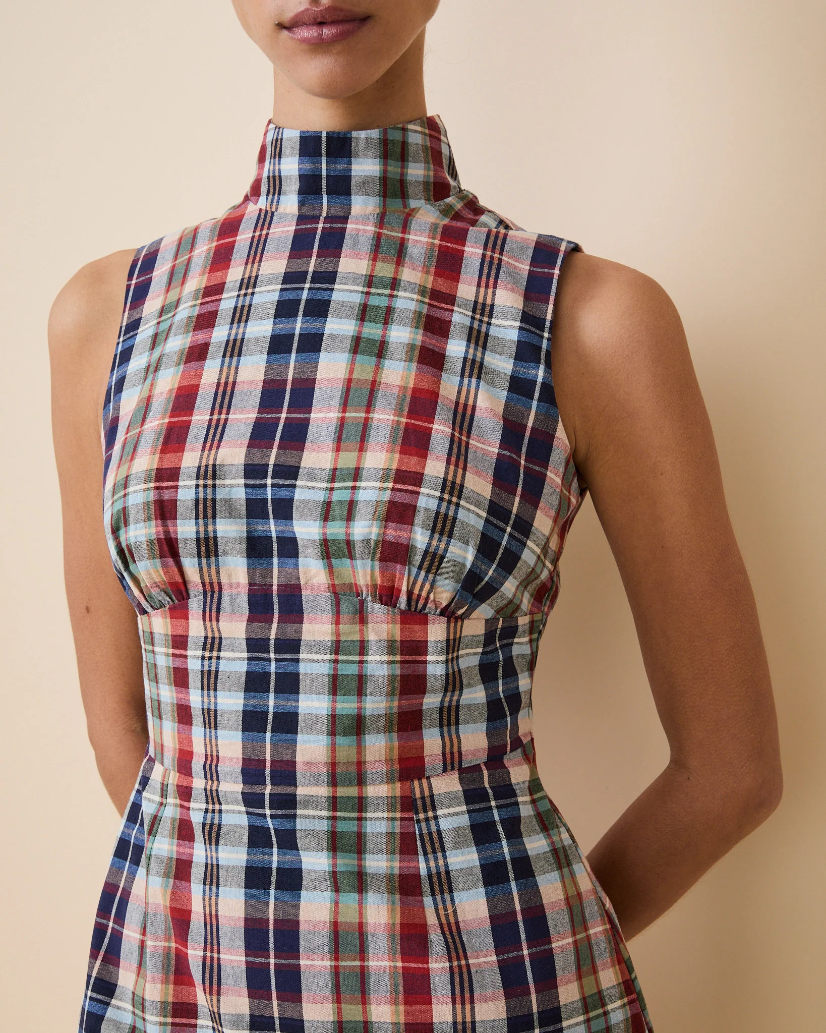 Women's Plaid Dress Classic Plaid - Image 4