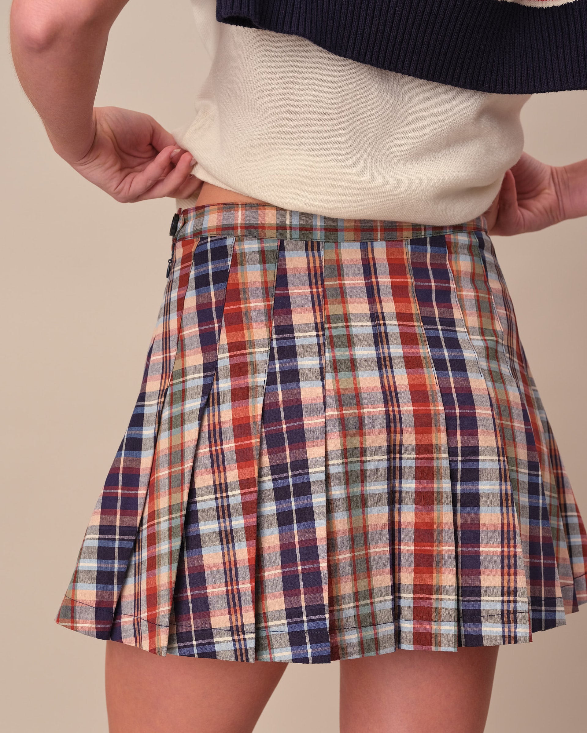Women's Plaid Pleated Skirt Classic Plaid - Image 4