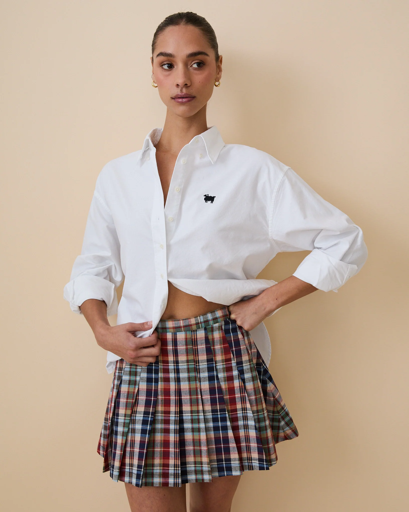 Women's Plaid Pleated Skirt Classic Plaid - Image 5