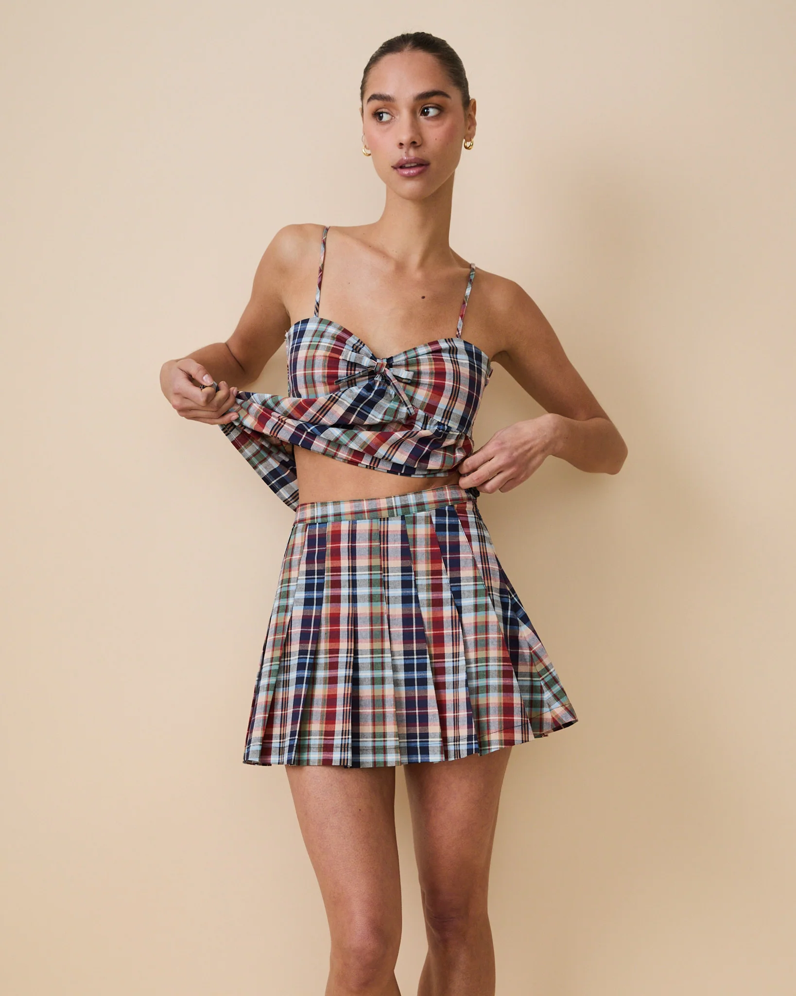 Women's Plaid Pleated Skirt Classic Plaid - Image 7