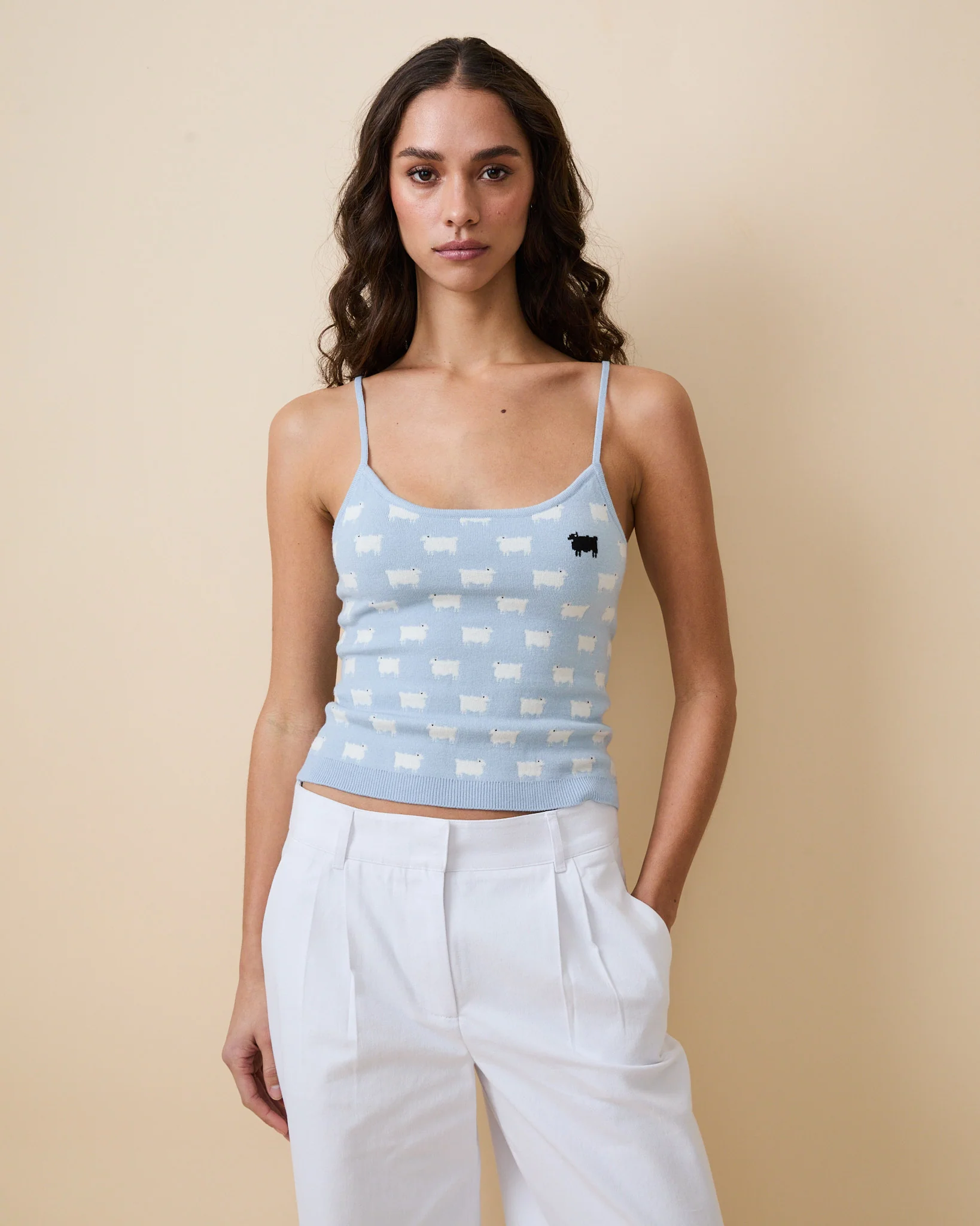 Warm & Wonderful Sheep Tank Blue - Image 3
