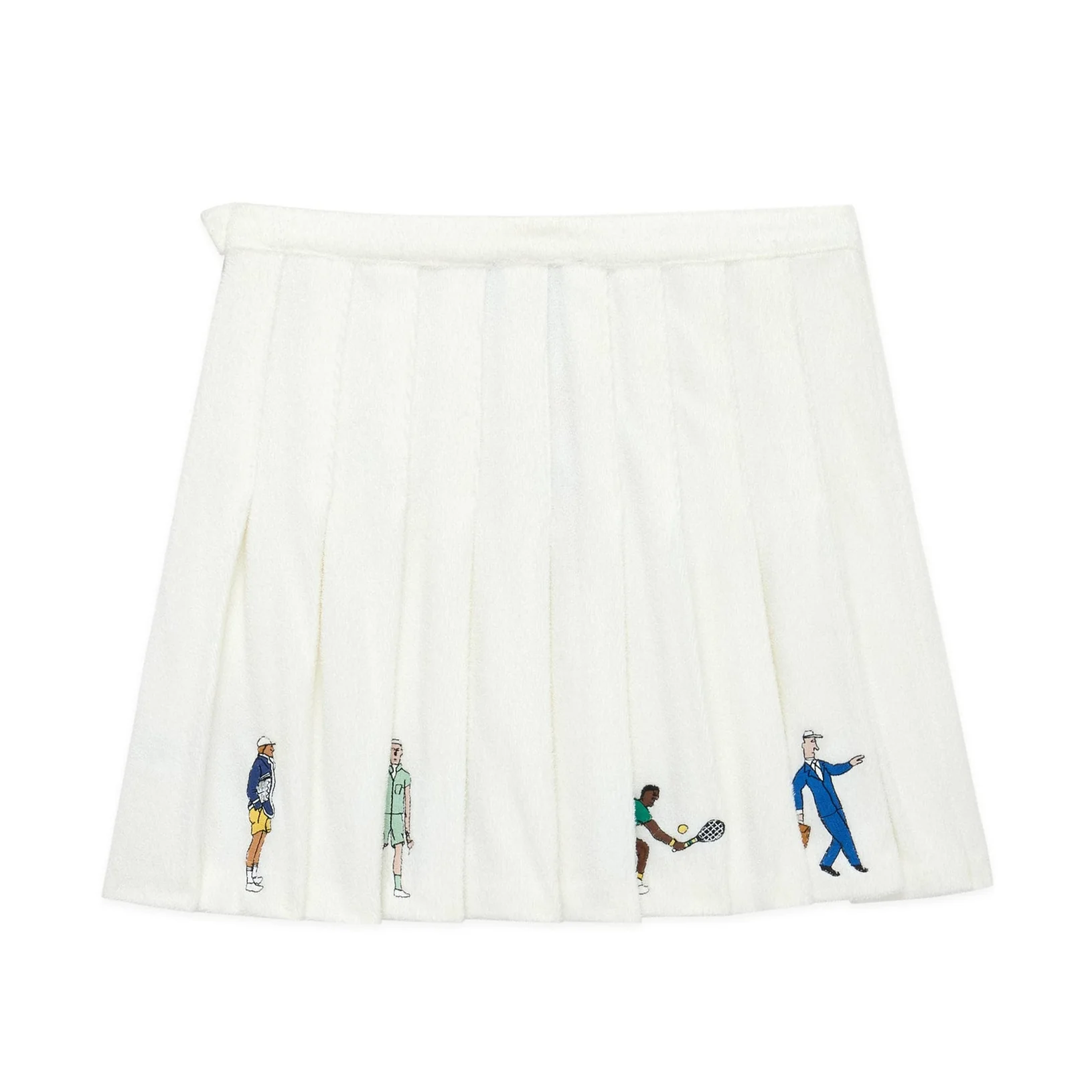 Women's Terry Pleated Skirt White - Image 8